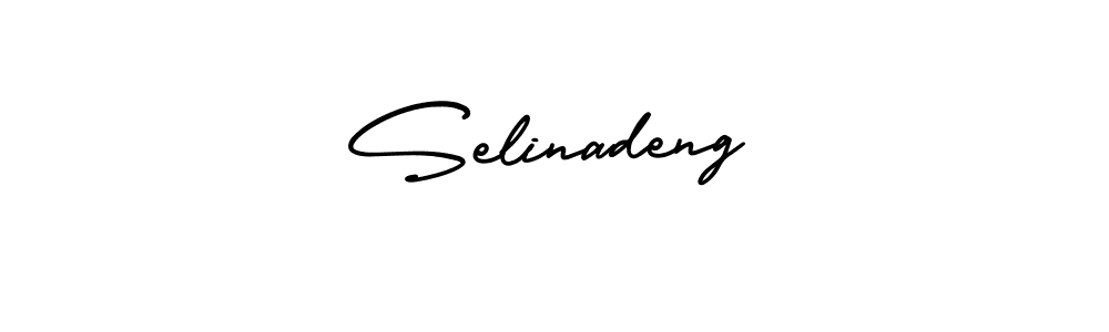 Use a signature maker to create a handwritten signature online. With this signature software, you can design (AmerikaSignatureDemo-Regular) your own signature for name Selinadeng. Selinadeng signature style 3 images and pictures png