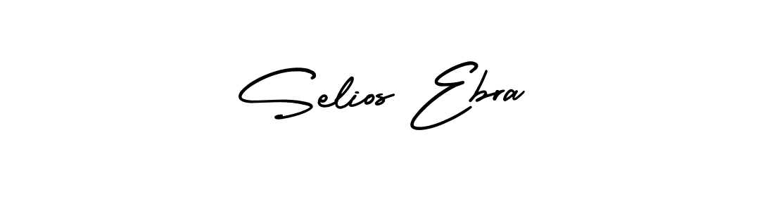 Make a beautiful signature design for name Selios Ebra. With this signature (AmerikaSignatureDemo-Regular) style, you can create a handwritten signature for free. Selios Ebra signature style 3 images and pictures png