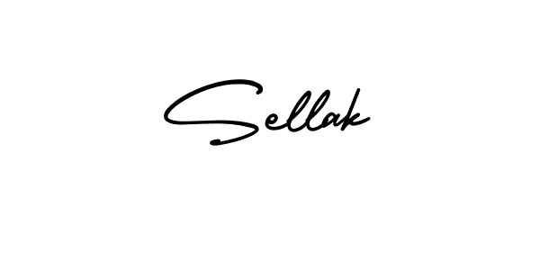 Make a beautiful signature design for name Sellak. With this signature (AmerikaSignatureDemo-Regular) style, you can create a handwritten signature for free. Sellak signature style 3 images and pictures png
