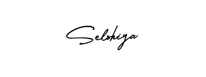 if you are searching for the best signature style for your name Selshiya. so please give up your signature search. here we have designed multiple signature styles  using AmerikaSignatureDemo-Regular. Selshiya signature style 3 images and pictures png