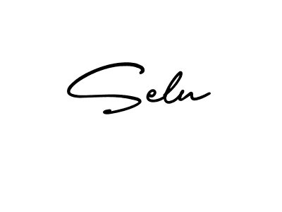 Create a beautiful signature design for name Selu. With this signature (AmerikaSignatureDemo-Regular) fonts, you can make a handwritten signature for free. Selu signature style 3 images and pictures png