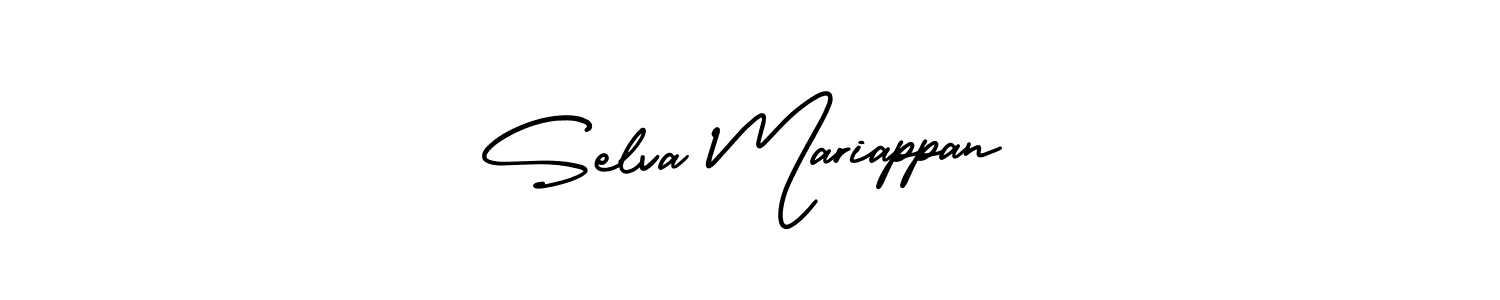 This is the best signature style for the Selva Mariappan name. Also you like these signature font (AmerikaSignatureDemo-Regular). Mix name signature. Selva Mariappan signature style 3 images and pictures png