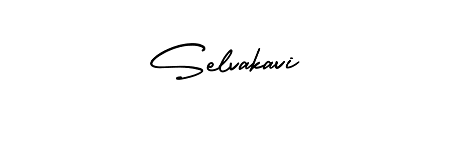 How to make Selvakavi name signature. Use AmerikaSignatureDemo-Regular style for creating short signs online. This is the latest handwritten sign. Selvakavi signature style 3 images and pictures png