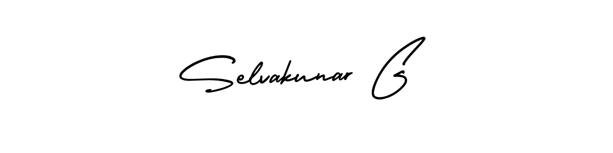 Design your own signature with our free online signature maker. With this signature software, you can create a handwritten (AmerikaSignatureDemo-Regular) signature for name Selvakunar G. Selvakunar G signature style 3 images and pictures png