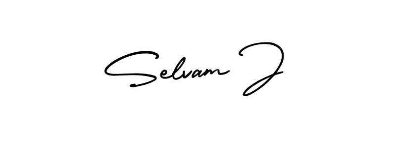 How to Draw Selvam J signature style? AmerikaSignatureDemo-Regular is a latest design signature styles for name Selvam J. Selvam J signature style 3 images and pictures png