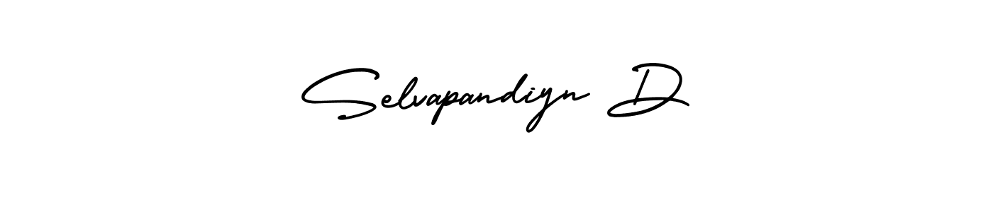 Make a beautiful signature design for name Selvapandiyn D. With this signature (AmerikaSignatureDemo-Regular) style, you can create a handwritten signature for free. Selvapandiyn D signature style 3 images and pictures png