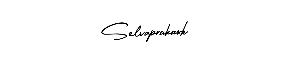 The best way (AmerikaSignatureDemo-Regular) to make a short signature is to pick only two or three words in your name. The name Selvaprakash include a total of six letters. For converting this name. Selvaprakash signature style 3 images and pictures png