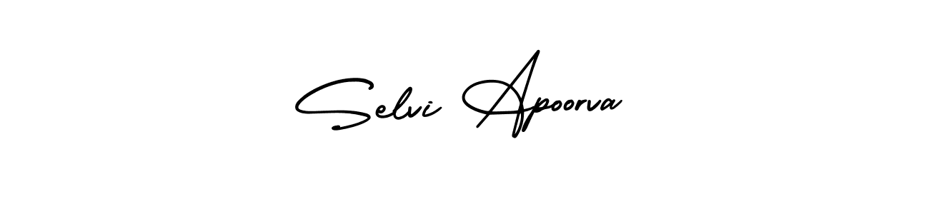 Make a beautiful signature design for name Selvi Apoorva. Use this online signature maker to create a handwritten signature for free. Selvi Apoorva signature style 3 images and pictures png