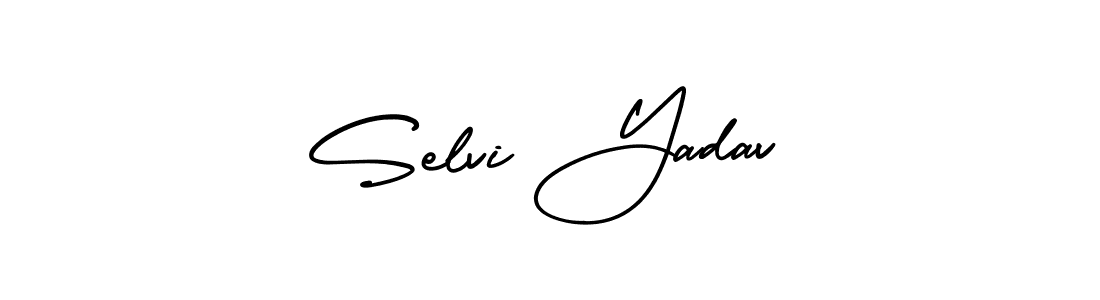 Create a beautiful signature design for name Selvi Yadav. With this signature (AmerikaSignatureDemo-Regular) fonts, you can make a handwritten signature for free. Selvi Yadav signature style 3 images and pictures png