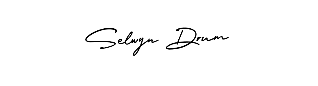 How to make Selwyn Drum signature? AmerikaSignatureDemo-Regular is a professional autograph style. Create handwritten signature for Selwyn Drum name. Selwyn Drum signature style 3 images and pictures png