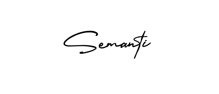 Make a short Semanti signature style. Manage your documents anywhere anytime using AmerikaSignatureDemo-Regular. Create and add eSignatures, submit forms, share and send files easily. Semanti signature style 3 images and pictures png