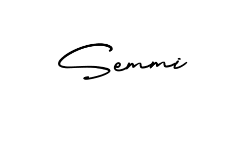 Also we have Semmi name is the best signature style. Create professional handwritten signature collection using AmerikaSignatureDemo-Regular autograph style. Semmi signature style 3 images and pictures png