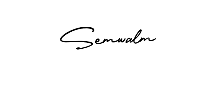 Once you've used our free online signature maker to create your best signature AmerikaSignatureDemo-Regular style, it's time to enjoy all of the benefits that Semwalm name signing documents. Semwalm signature style 3 images and pictures png