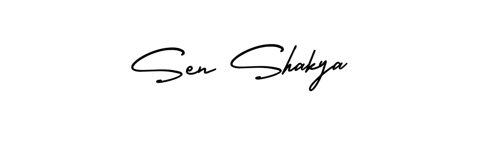 Make a short Sen Shakya signature style. Manage your documents anywhere anytime using AmerikaSignatureDemo-Regular. Create and add eSignatures, submit forms, share and send files easily. Sen Shakya signature style 3 images and pictures png