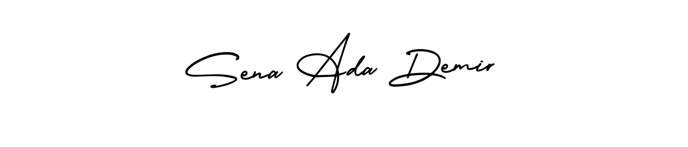 How to make Sena Ada Demir signature? AmerikaSignatureDemo-Regular is a professional autograph style. Create handwritten signature for Sena Ada Demir name. Sena Ada Demir signature style 3 images and pictures png