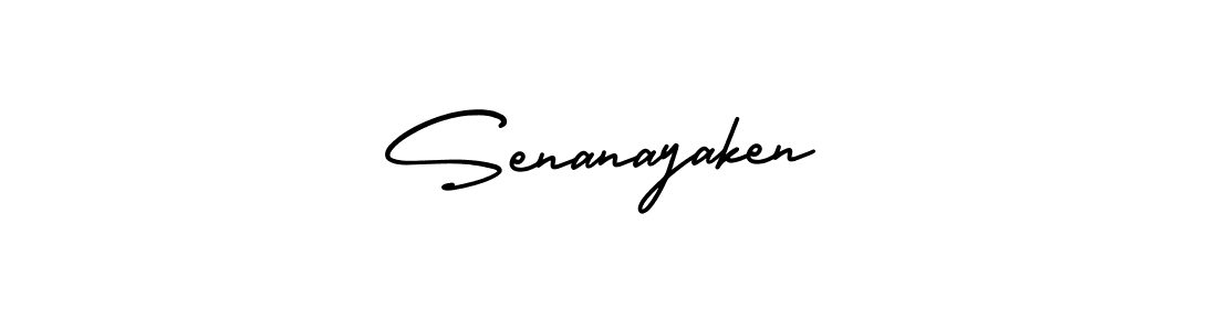 Design your own signature with our free online signature maker. With this signature software, you can create a handwritten (AmerikaSignatureDemo-Regular) signature for name Senanayaken. Senanayaken signature style 3 images and pictures png