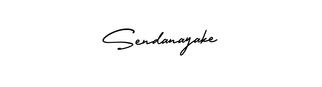 Design your own signature with our free online signature maker. With this signature software, you can create a handwritten (AmerikaSignatureDemo-Regular) signature for name Sendanayake. Sendanayake signature style 3 images and pictures png