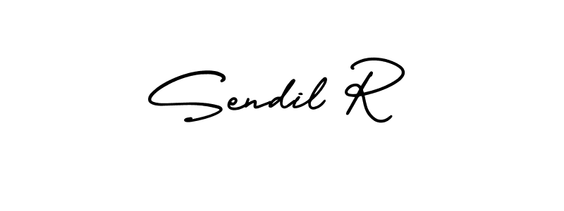 Once you've used our free online signature maker to create your best signature AmerikaSignatureDemo-Regular style, it's time to enjoy all of the benefits that Sendil R name signing documents. Sendil R signature style 3 images and pictures png