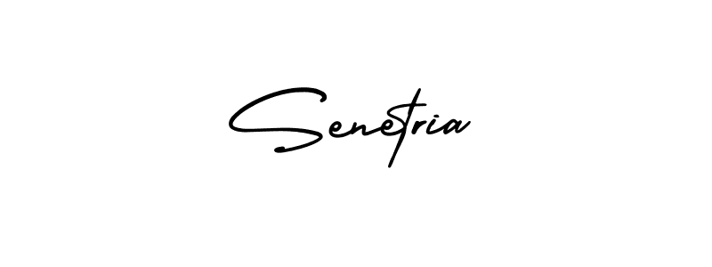 You should practise on your own different ways (AmerikaSignatureDemo-Regular) to write your name (Senetria) in signature. don't let someone else do it for you. Senetria signature style 3 images and pictures png