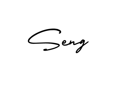 Design your own signature with our free online signature maker. With this signature software, you can create a handwritten (AmerikaSignatureDemo-Regular) signature for name Seng. Seng signature style 3 images and pictures png