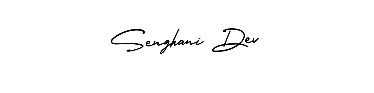 Use a signature maker to create a handwritten signature online. With this signature software, you can design (AmerikaSignatureDemo-Regular) your own signature for name Senghani Dev. Senghani Dev signature style 3 images and pictures png