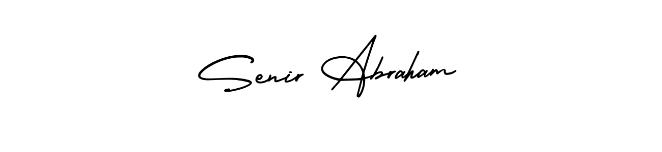 Check out images of Autograph of Senir Abraham name. Actor Senir Abraham Signature Style. AmerikaSignatureDemo-Regular is a professional sign style online. Senir Abraham signature style 3 images and pictures png