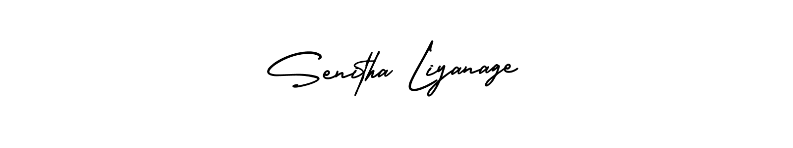 Design your own signature with our free online signature maker. With this signature software, you can create a handwritten (AmerikaSignatureDemo-Regular) signature for name Senitha Liyanage. Senitha Liyanage signature style 3 images and pictures png