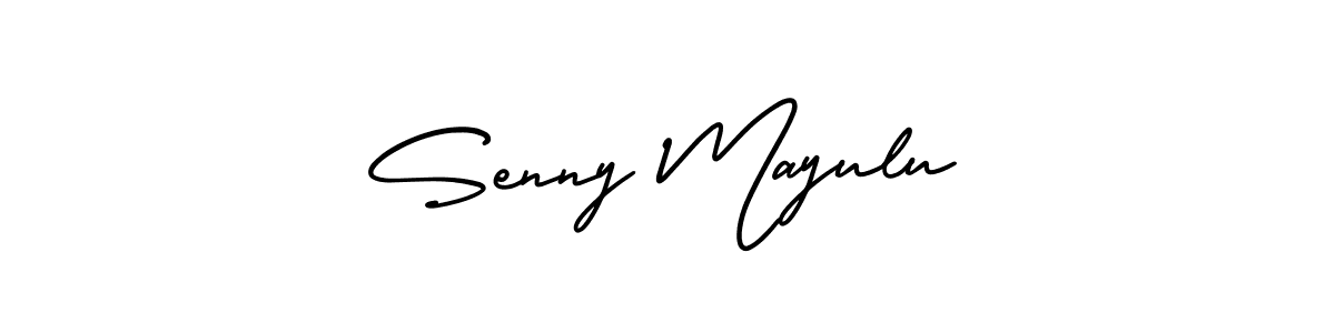 How to make Senny Mayulu name signature. Use AmerikaSignatureDemo-Regular style for creating short signs online. This is the latest handwritten sign. Senny Mayulu signature style 3 images and pictures png