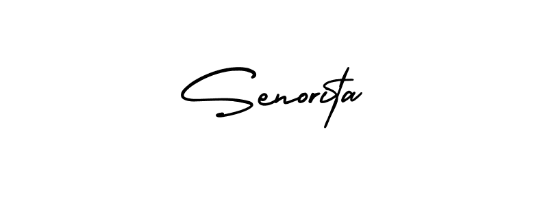 It looks lik you need a new signature style for name Senorita. Design unique handwritten (AmerikaSignatureDemo-Regular) signature with our free signature maker in just a few clicks. Senorita signature style 3 images and pictures png