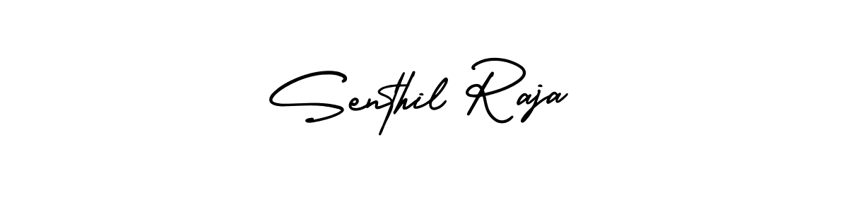 Senthil Raja stylish signature style. Best Handwritten Sign (AmerikaSignatureDemo-Regular) for my name. Handwritten Signature Collection Ideas for my name Senthil Raja. Senthil Raja signature style 3 images and pictures png