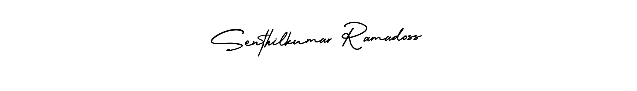 It looks lik you need a new signature style for name Senthilkumar Ramadoss. Design unique handwritten (AmerikaSignatureDemo-Regular) signature with our free signature maker in just a few clicks. Senthilkumar Ramadoss signature style 3 images and pictures png