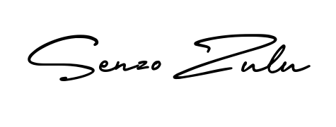 A modern signature idea for name Senzo Zulu using AmerikaSignatureDemo-Regular font. Clean strokes and elegant curves make it stand out instantly. Senzo Zulu signature style 3 images and pictures png