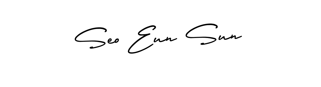 Design your own signature with our free online signature maker. With this signature software, you can create a handwritten (AmerikaSignatureDemo-Regular) signature for name Seo Eun Sun. Seo Eun Sun signature style 3 images and pictures png
