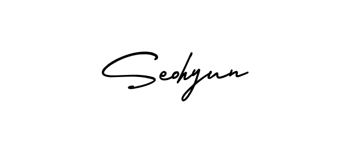 Seohyun stylish signature style. Best Handwritten Sign (AmerikaSignatureDemo-Regular) for my name. Handwritten Signature Collection Ideas for my name Seohyun. Seohyun signature style 3 images and pictures png