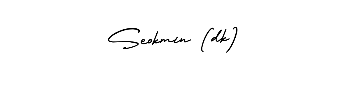 Make a beautiful signature design for name Seokmin (dk). With this signature (AmerikaSignatureDemo-Regular) style, you can create a handwritten signature for free. Seokmin (dk) signature style 3 images and pictures png