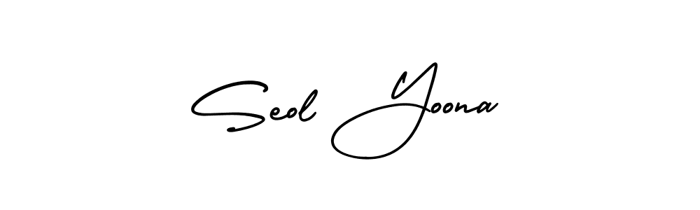 Use a signature maker to create a handwritten signature online. With this signature software, you can design (AmerikaSignatureDemo-Regular) your own signature for name Seol Yoona. Seol Yoona signature style 3 images and pictures png