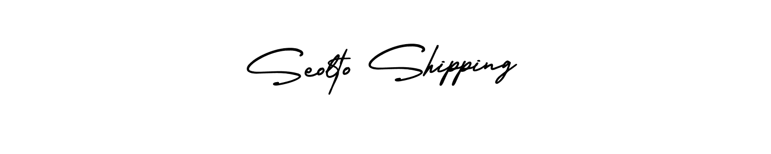 How to make Seolto Shipping name signature. Use AmerikaSignatureDemo-Regular style for creating short signs online. This is the latest handwritten sign. Seolto Shipping signature style 3 images and pictures png