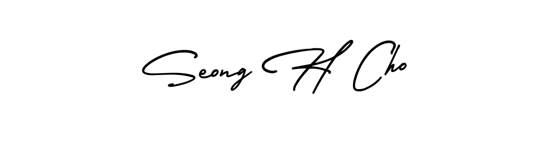 Also we have Seong H Cho name is the best signature style. Create professional handwritten signature collection using AmerikaSignatureDemo-Regular autograph style. Seong H Cho signature style 3 images and pictures png