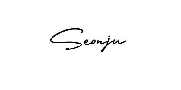 Also You can easily find your signature by using the search form. We will create Seonju name handwritten signature images for you free of cost using AmerikaSignatureDemo-Regular sign style. Seonju signature style 3 images and pictures png
