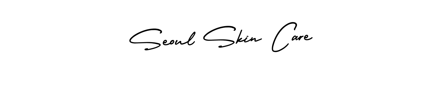 The best way (AmerikaSignatureDemo-Regular) to make a short signature is to pick only two or three words in your name. The name Seoul Skin Care include a total of six letters. For converting this name. Seoul Skin Care signature style 3 images and pictures png