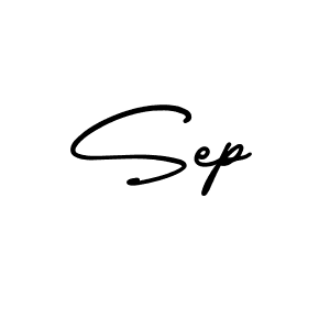 How to make Sep name signature. Use AmerikaSignatureDemo-Regular style for creating short signs online. This is the latest handwritten sign. Sep signature style 3 images and pictures png