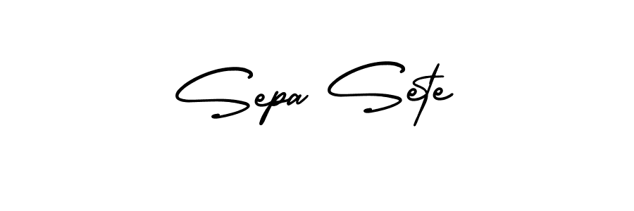 Make a short Sepa Sete signature style. Manage your documents anywhere anytime using AmerikaSignatureDemo-Regular. Create and add eSignatures, submit forms, share and send files easily. Sepa Sete signature style 3 images and pictures png