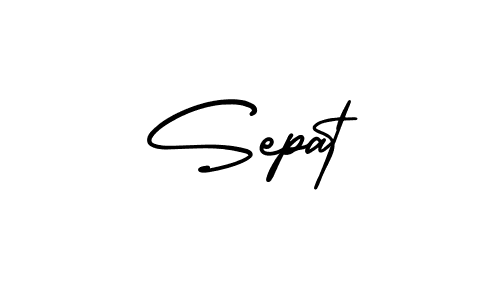 Use a signature maker to create a handwritten signature online. With this signature software, you can design (AmerikaSignatureDemo-Regular) your own signature for name Sepat. Sepat signature style 3 images and pictures png