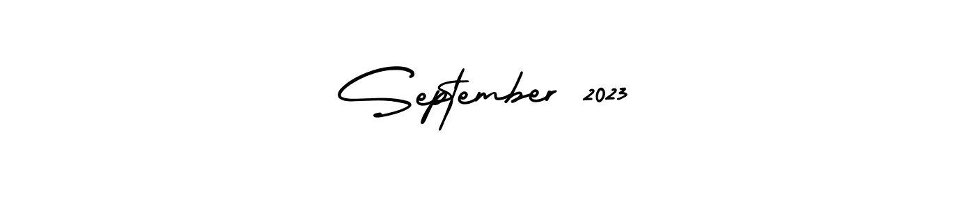 Use a signature maker to create a handwritten signature online. With this signature software, you can design (AmerikaSignatureDemo-Regular) your own signature for name September 2023. September 2023 signature style 3 images and pictures png