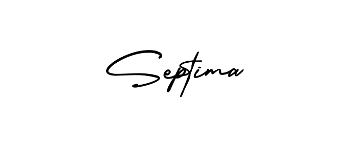 Create a beautiful signature design for name Septima. With this signature (AmerikaSignatureDemo-Regular) fonts, you can make a handwritten signature for free. Septima signature style 3 images and pictures png