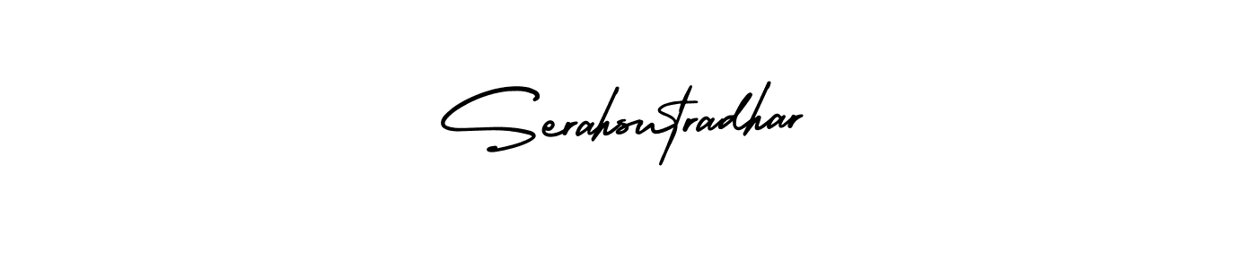 Make a beautiful signature design for name Serahsutradhar. With this signature (AmerikaSignatureDemo-Regular) style, you can create a handwritten signature for free. Serahsutradhar signature style 3 images and pictures png