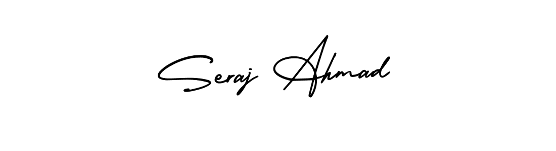 How to make Seraj Ahmad signature? AmerikaSignatureDemo-Regular is a professional autograph style. Create handwritten signature for Seraj Ahmad name. Seraj Ahmad signature style 3 images and pictures png