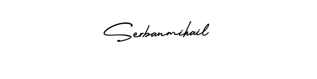 Similarly AmerikaSignatureDemo-Regular is the best handwritten signature design. Signature creator online .You can use it as an online autograph creator for name Serbanmihail. Serbanmihail signature style 3 images and pictures png