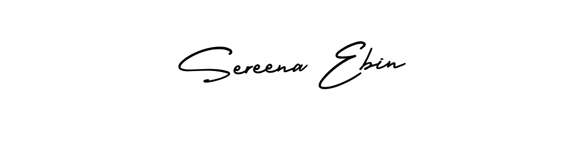 How to make Sereena Ebin signature? AmerikaSignatureDemo-Regular is a professional autograph style. Create handwritten signature for Sereena Ebin name. Sereena Ebin signature style 3 images and pictures png