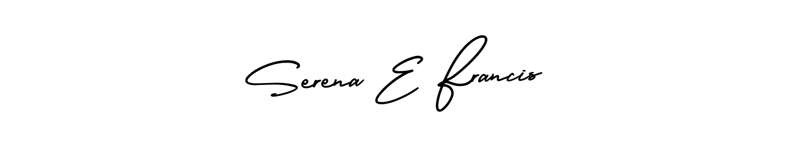 Create a beautiful signature design for name Serena E Francis. With this signature (AmerikaSignatureDemo-Regular) fonts, you can make a handwritten signature for free. Serena E Francis signature style 3 images and pictures png